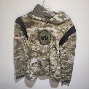 Washington Football Team Nike Salute to Service Hoodie Kids XL Green Camo EUC